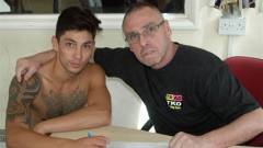 Johnny Eames and fighter at TKO Boxing Club